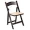 Flash Furniture HERCULES Series Chocolate Wood Folding Chair with Vinyl Padded Seat XF-2903-CHOC-WOOD-GG - alternate 1